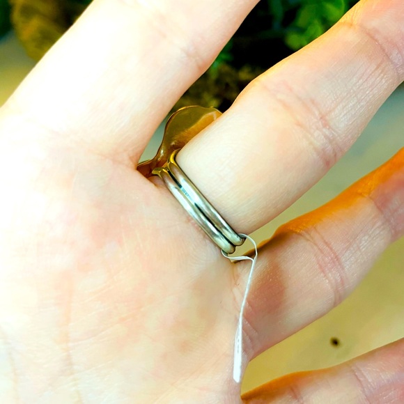 ✨NWT M&S STERLING SILVER PINK MOONSTONE MYSTIC OPAL PAW RING - Picture 4 of 5